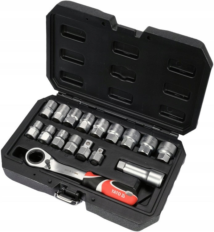 1/2'' 3/8'' 17el THROUGH SPLINE SOCKET SET Manufacturer code YT-38653