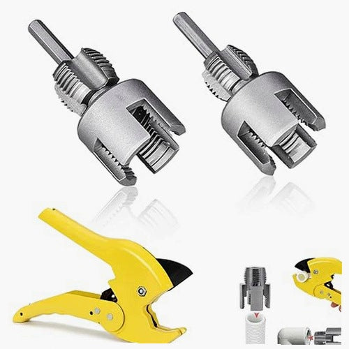 1/2 AND 3/4 INCH PIPE TAP PVC PIPE TOOL KIT Steel