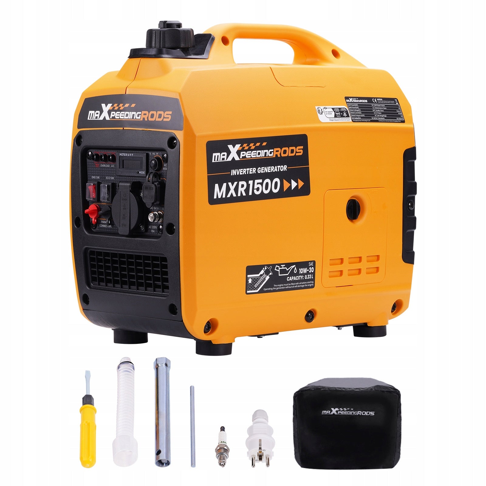 1.2KW Portable gasoline inverter generator Maxpeedingrods petrol 11.5kg
