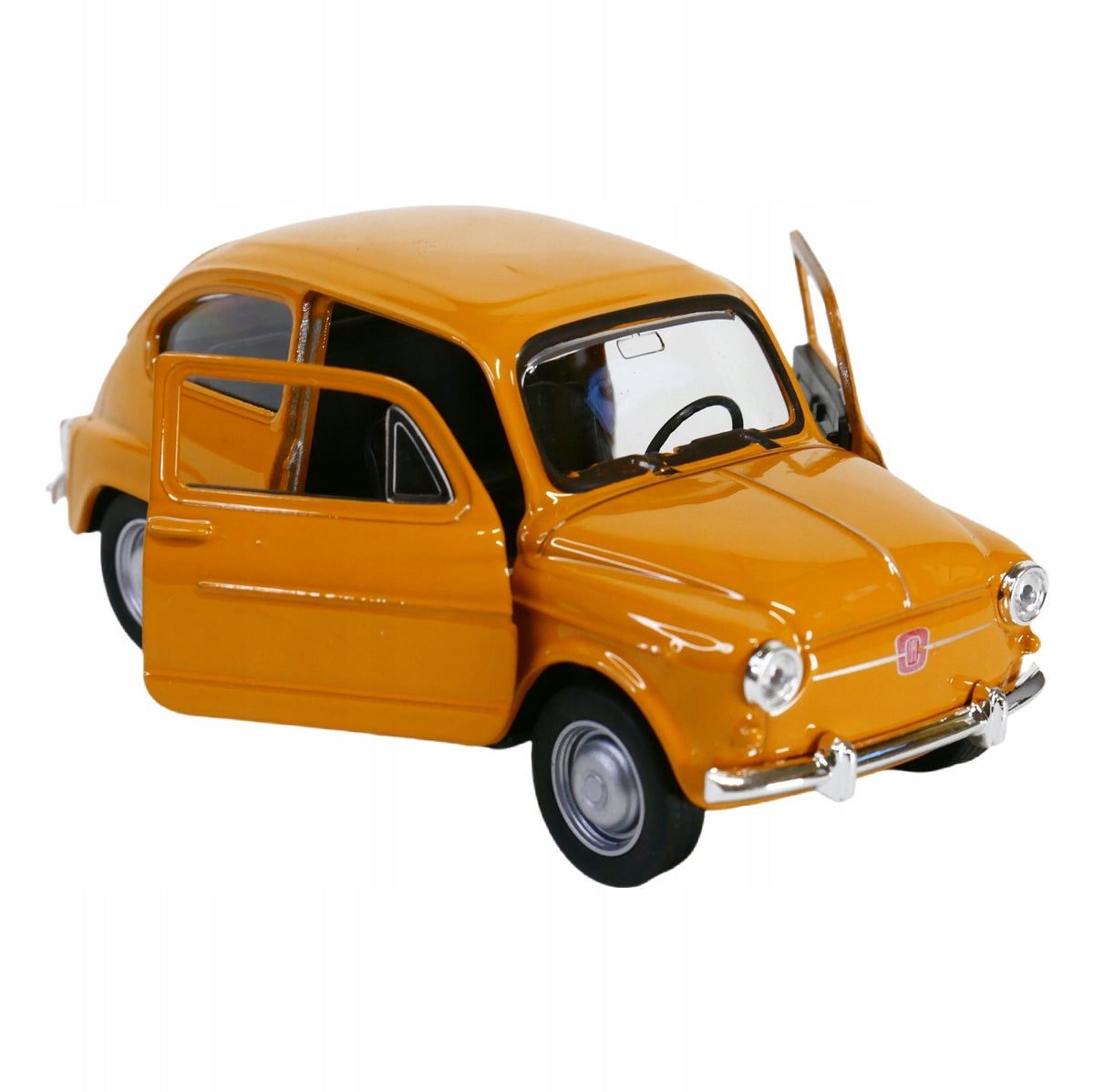 1:34 39 scale metal model Fiat 600 model Welly Old Timer brown Packaging status original