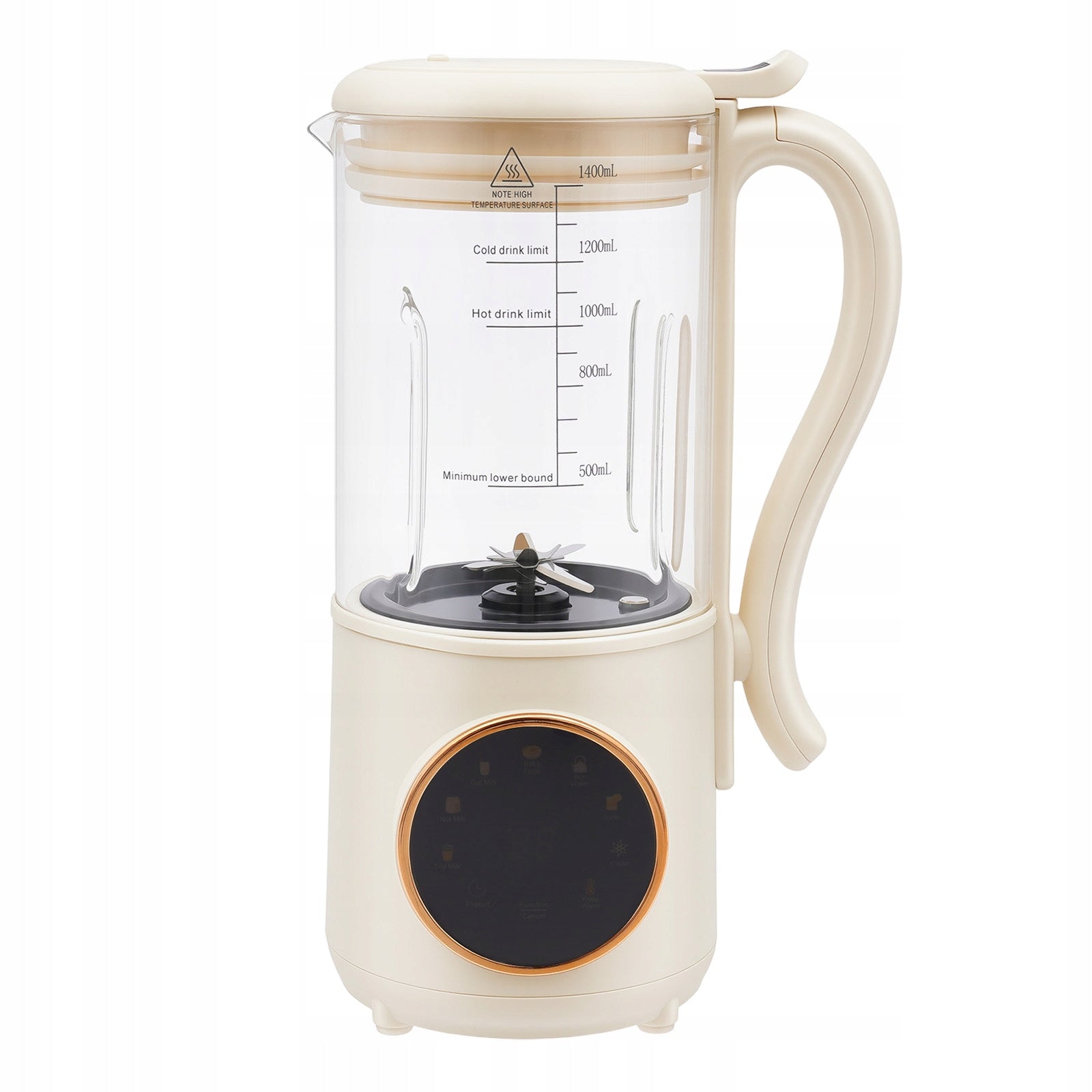 1.4L Soy Milk Maker, Juicer with 16 Blades, Nut Milk Maker Machine for Home