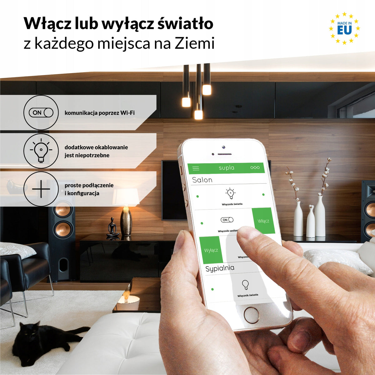 1-CHANNEL 16 A RECEIPT WI-FI RECEIVER, TWO-WAY TYPE: ROW-01/16A Brand Supla