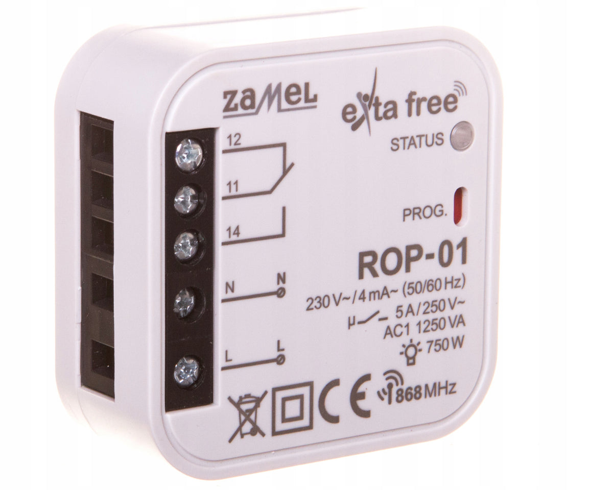 1-channel radio controller 230V 5A Zamel ROP-01 Exta Free Packaging status original