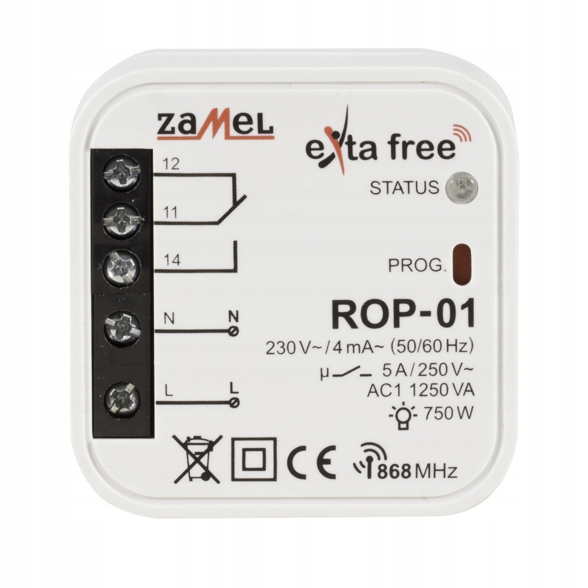 1-channel radio controller 230V 5A Zamel ROP-01 Exta Free