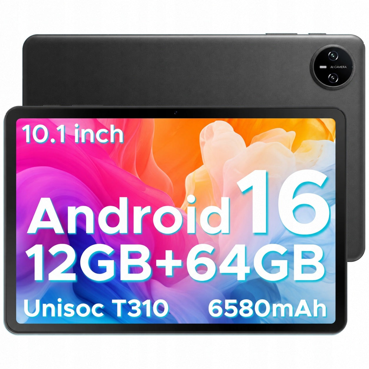 10.1-inch Tablet DOOGEE TAB A9 12GB/64GB 6580mAh WiFi5 Unisoc T310 Android 16