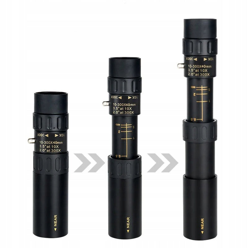 10-300x40 Zoom Monocular Scope Telescope For Nature Observation + MACRO