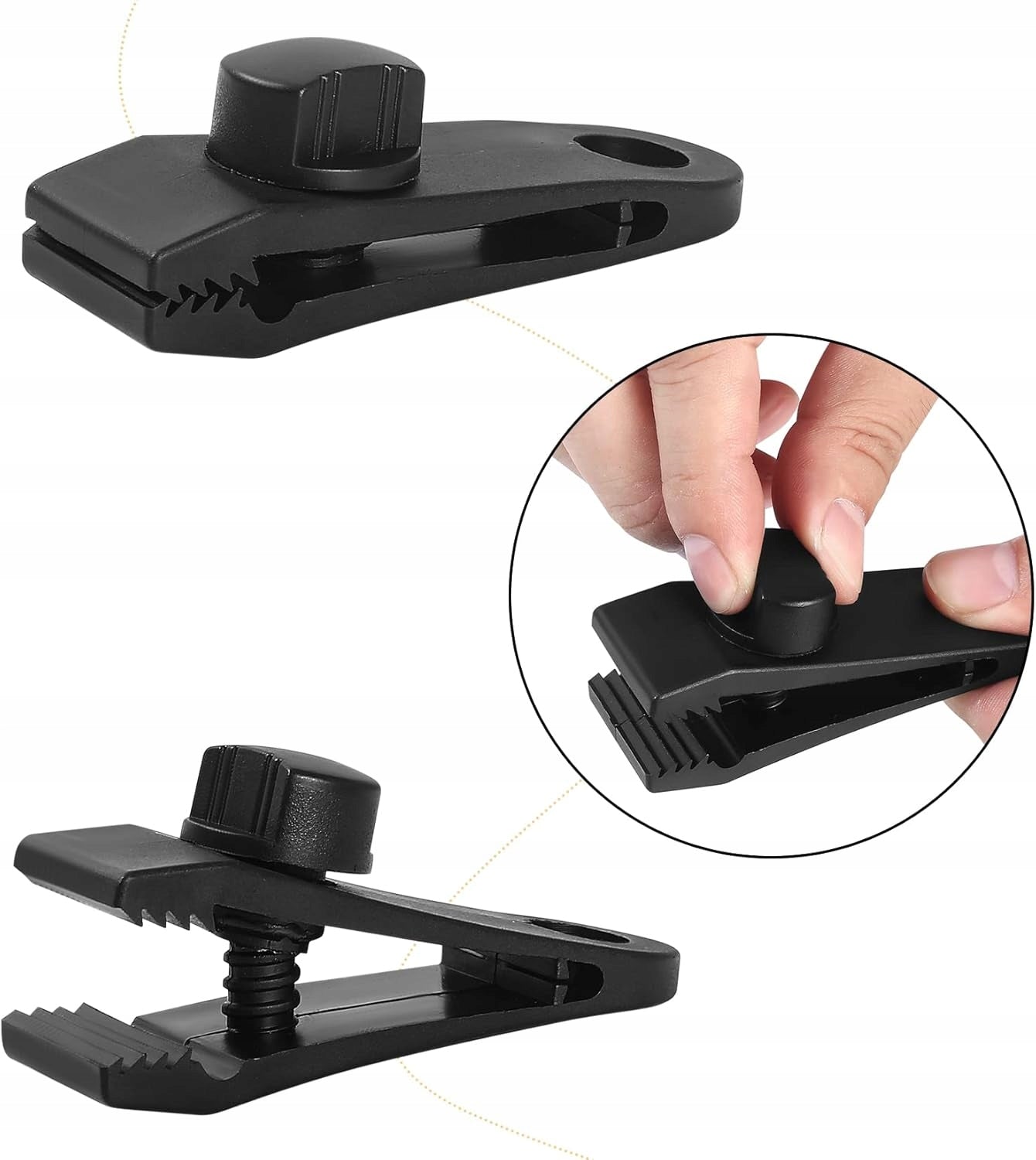 10 Tent Tarpaulin Clips for Tent Tarpaulin STRINGS + 4 Links Manufacturer code 676351867939