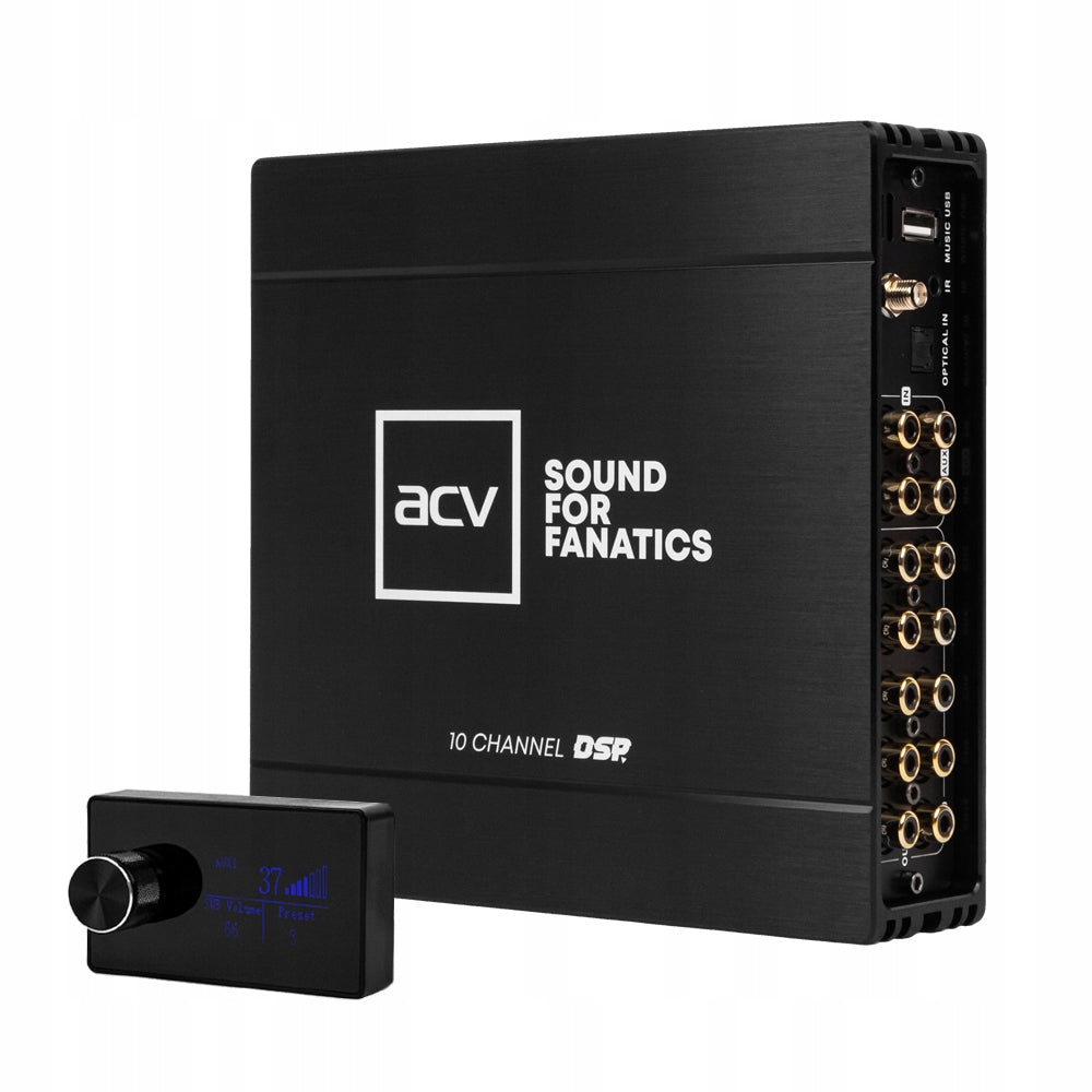 10-channel DSP processor with built-in 400W ACV DSP10HD amplifier