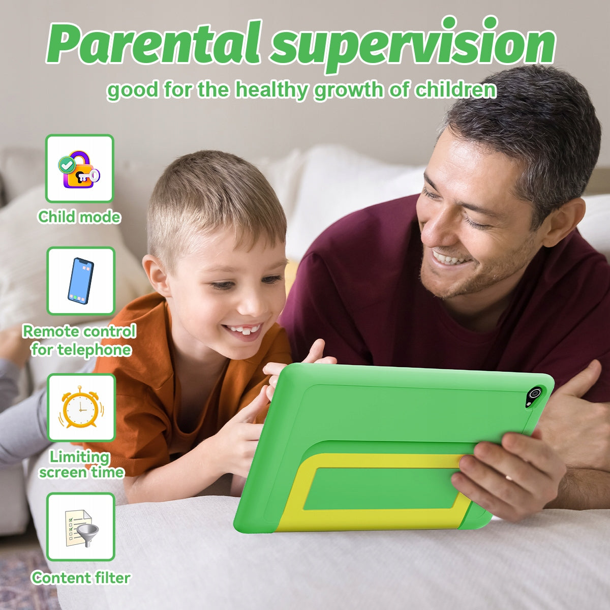 10 inch Tablet for Kids 20GB+64GB Learning & Play – Parental Control Operating system version Android 15