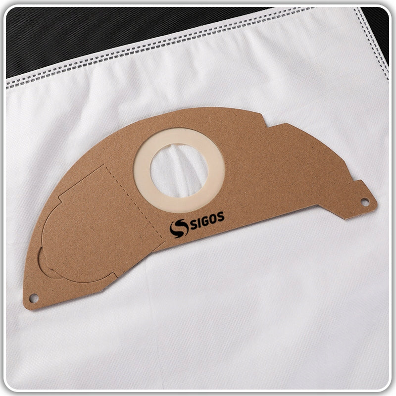 10 x Vacuum Bags for Karcher WD2 HOME MV2 A2054 A2004 WD2.200 6.904-322.0 + Filter Manufacturer code SIGOS-KWD