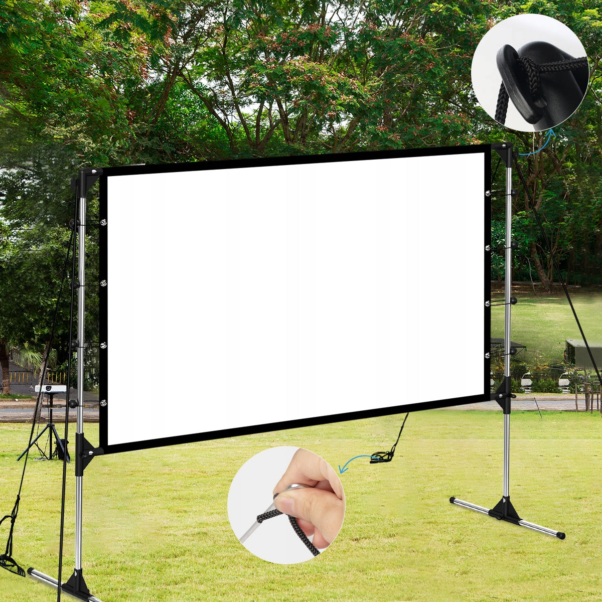 100 INCH 16:9 PORTABLE PROJECTION SCREEN 220 x 125cm WITH STAND EAN (GTIN) 6975848993668