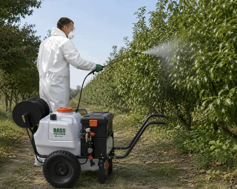 100 L CORDLESS WHEELBARROW SPRAYER – LARGE CAPACITY AND CONVENIENCE OF WORK Manufacturer code 8649