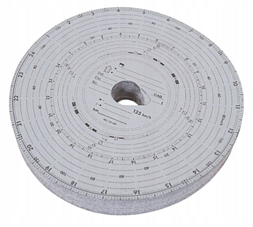 100 PCS. RECORD SHEET FOR TACHOGRAPH 125 UNI 125 KM/H