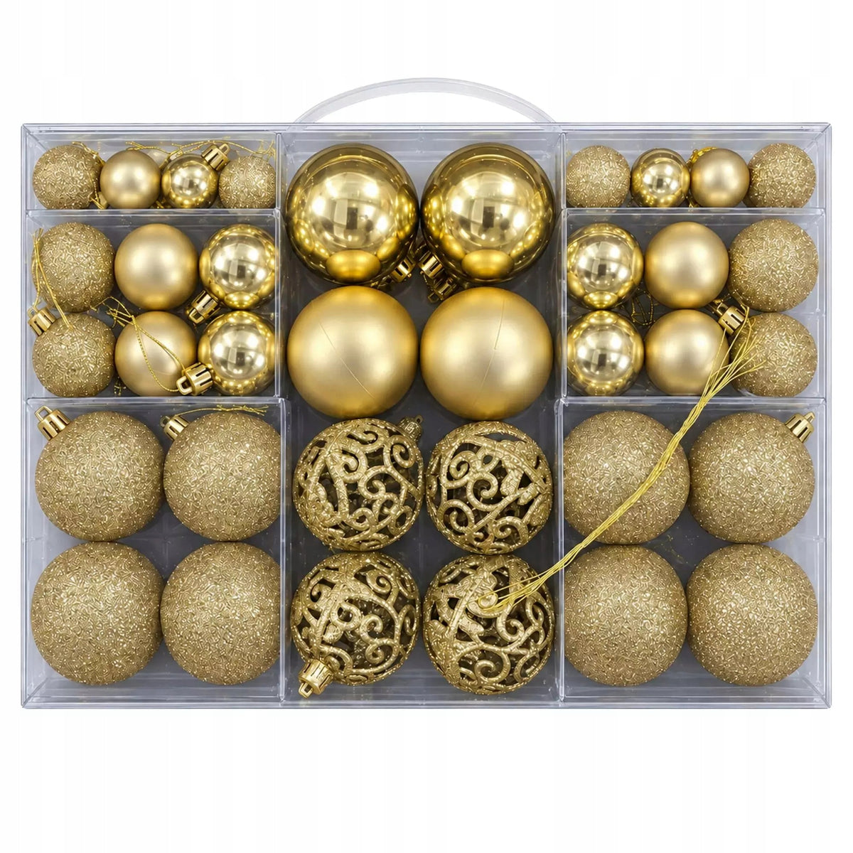 100-Piece Shatterproof Christmas Ornament Set – Shiny Holiday Decorations Manufacturer code RC-K-2717