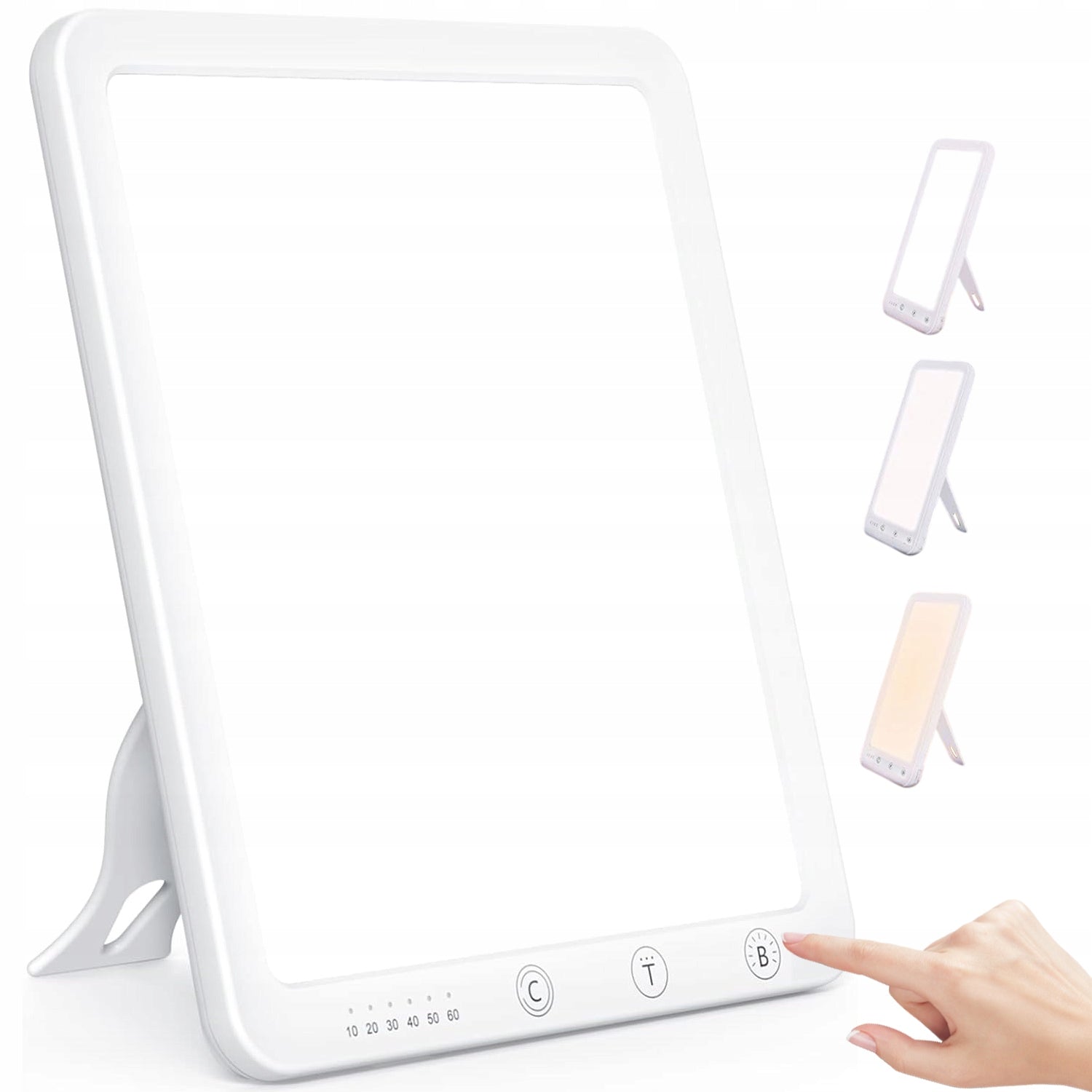 10000 LUX LED THERAPY LAMP WITH 5 BRIGHTNESS LEVELS AND TIMER FUNCTION