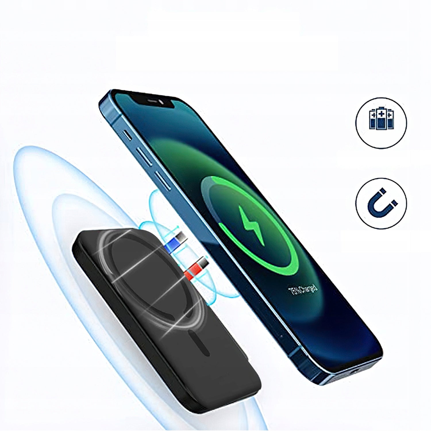 10000MAH WIRELESS MAGNETIC POWERBANK WITH MAGSAFE FAST CHARGING Packaging status original