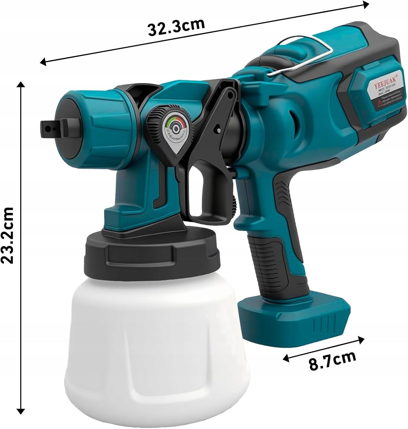 1000ML CORDLESS SPRAY GUN FOR PAINTING Packaging status original