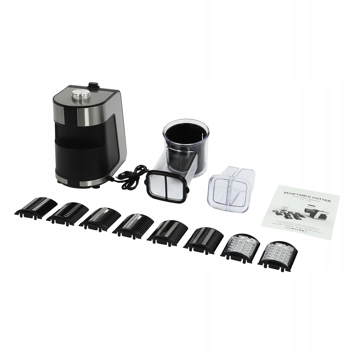 1000W Electric Vegetable Cutter with 10 Blades Packaging status original