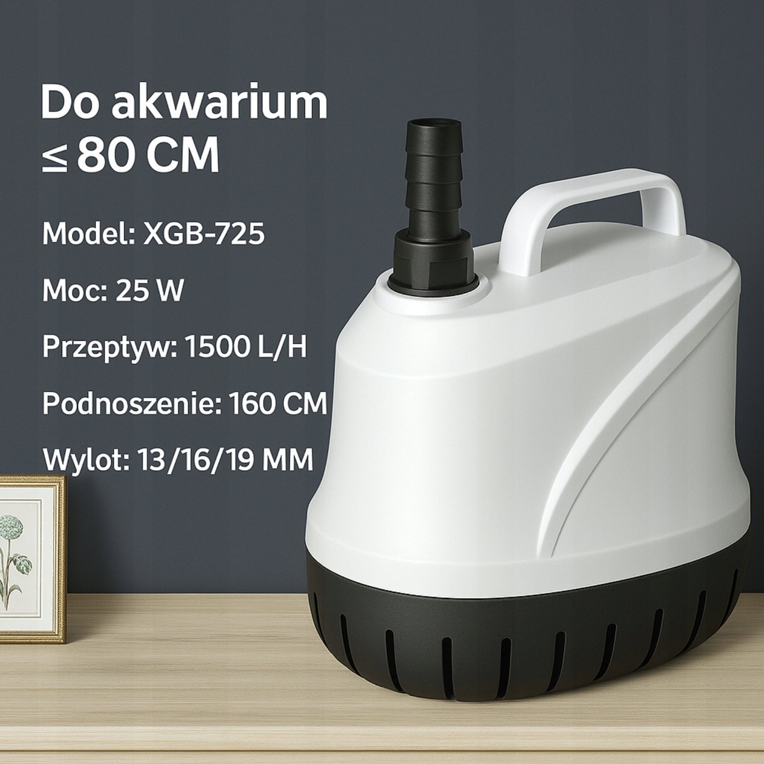 Tvenkinio aeracijos fontano siurblys, 25W, 1500 l/val.