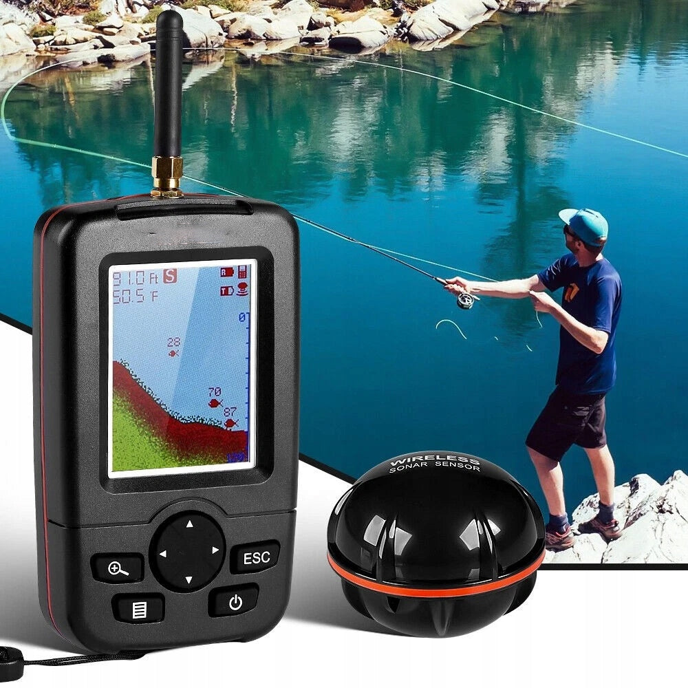 100M WIRELESS ECHO SOUNDER WITH SONAR DETECTOR FOR BOAT WITH BAIT Brand Deeper