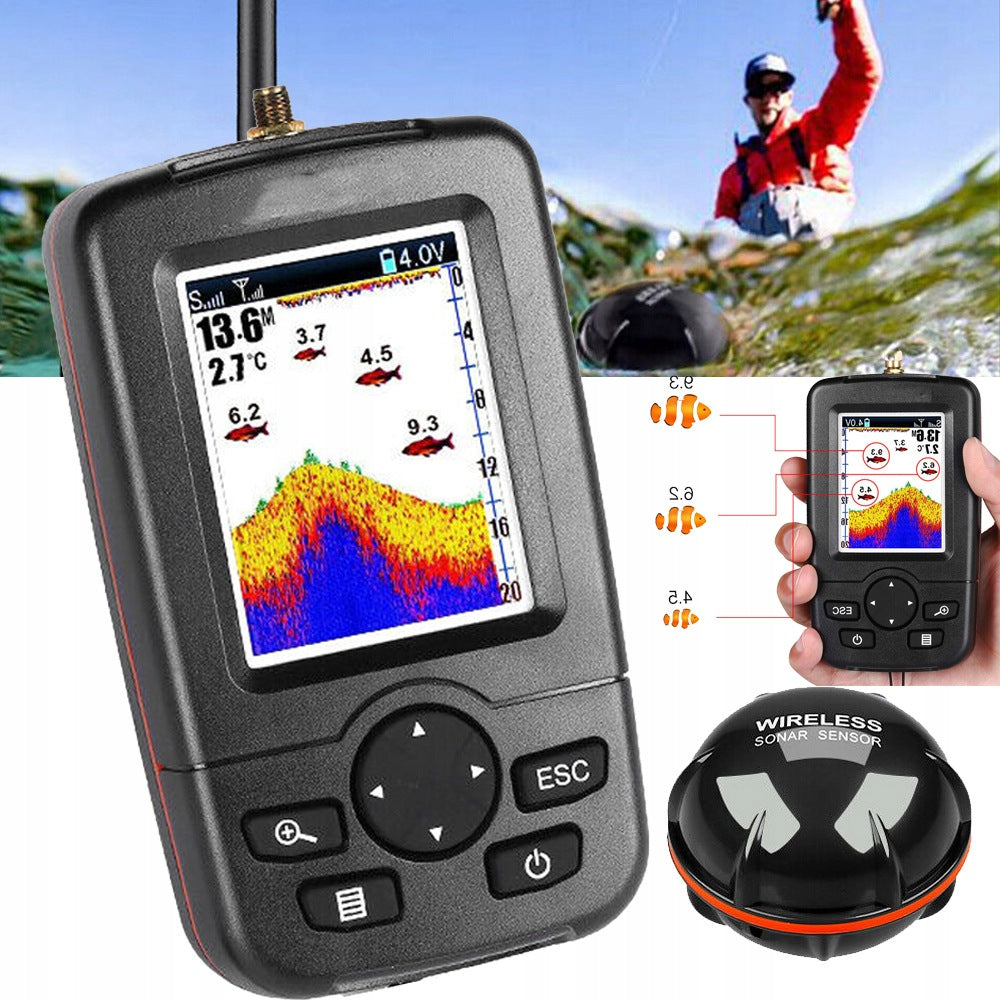 100M WIRELESS ECHO SOUNDER WITH SONAR DETECTOR FOR BOAT WITH BAIT