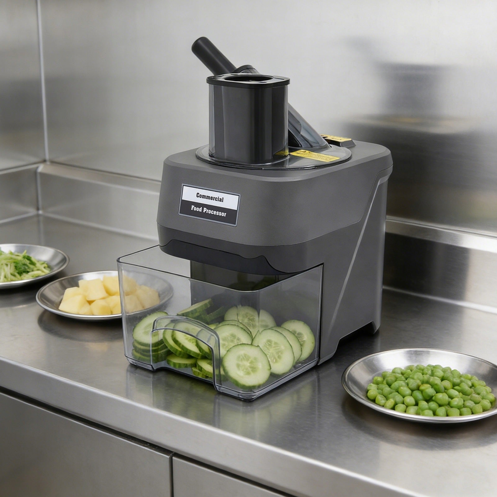 100W Electric Vegetable Dicer Slicer Commercial Vegetable Cutter Processer Packaging status original