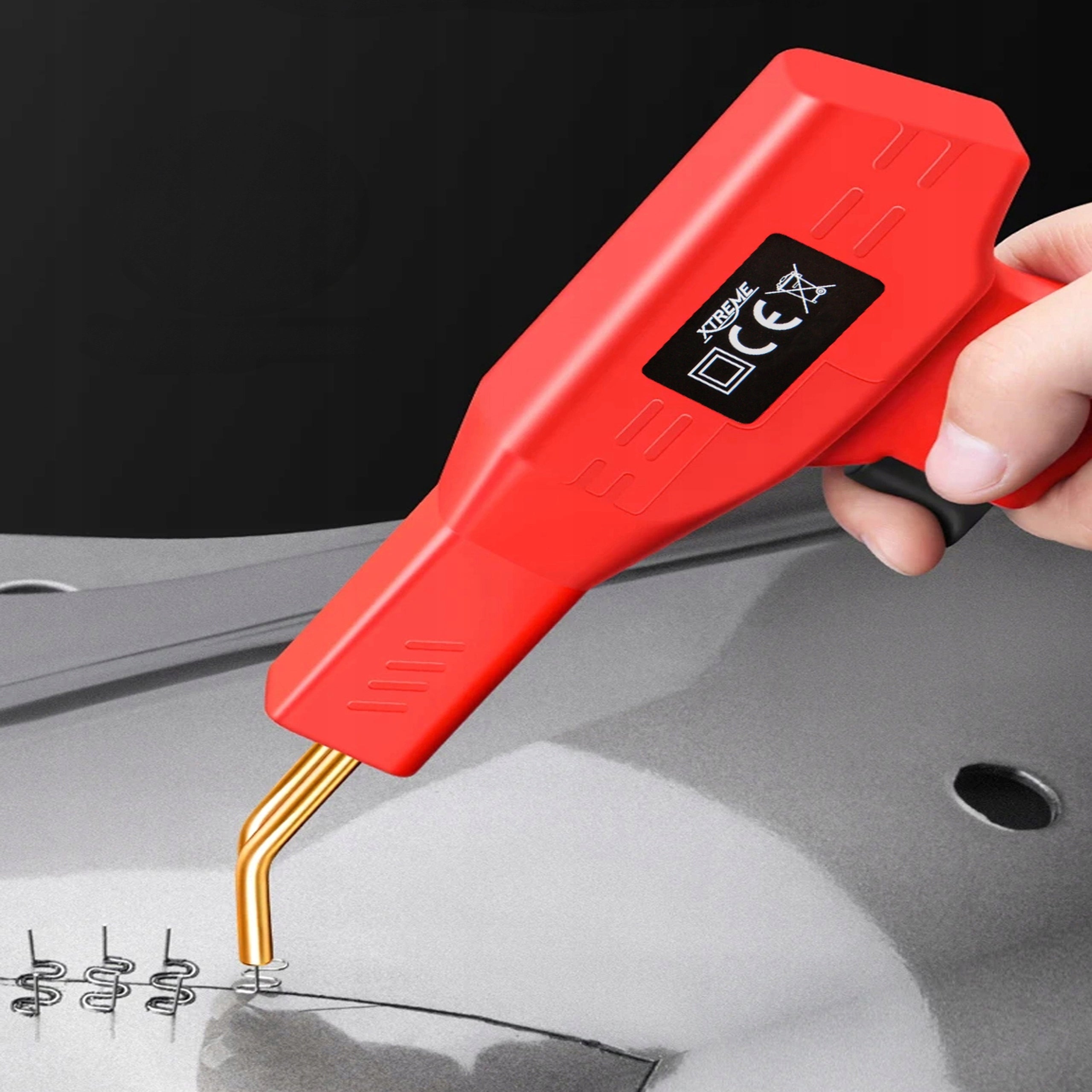 100W PLASTIC WELDING MACHINE 1000 STAPLES KNIFE BROKEN PLIERS CASE Brand Xtreme