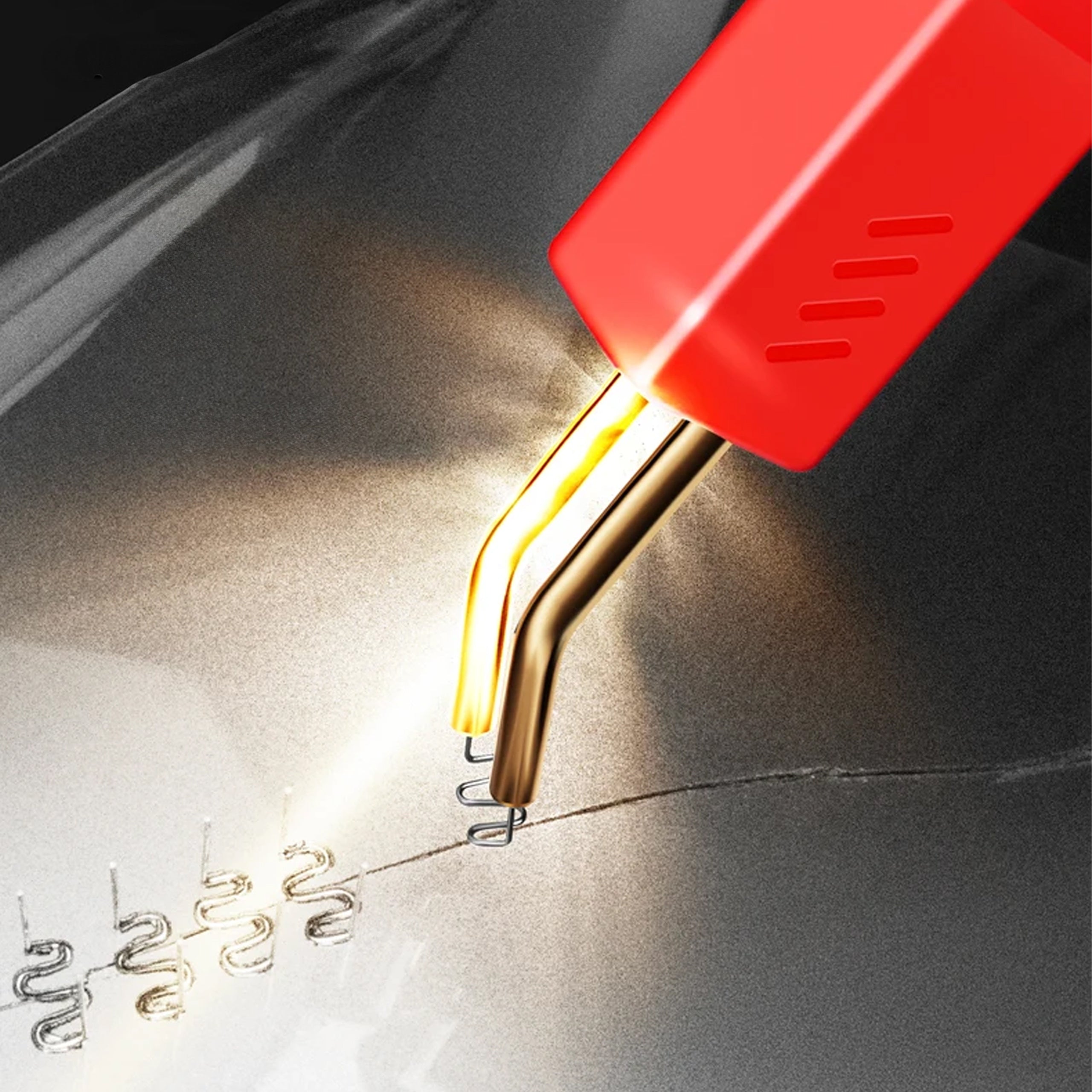 100W PLASTIC WELDING MACHINE 1000 STAPLES KNIFE BROKEN PLIERS CASE Manufacturer code 53-076#
