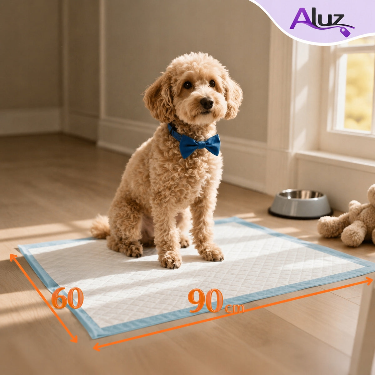 100X LARGE SLEEPERS DOG HYGIENE MATS XL ABSORBENT FOR CHANGING 60x90 Manufacturer code Podkłady maty higieniczne 100 szt 90x60 ALUZ