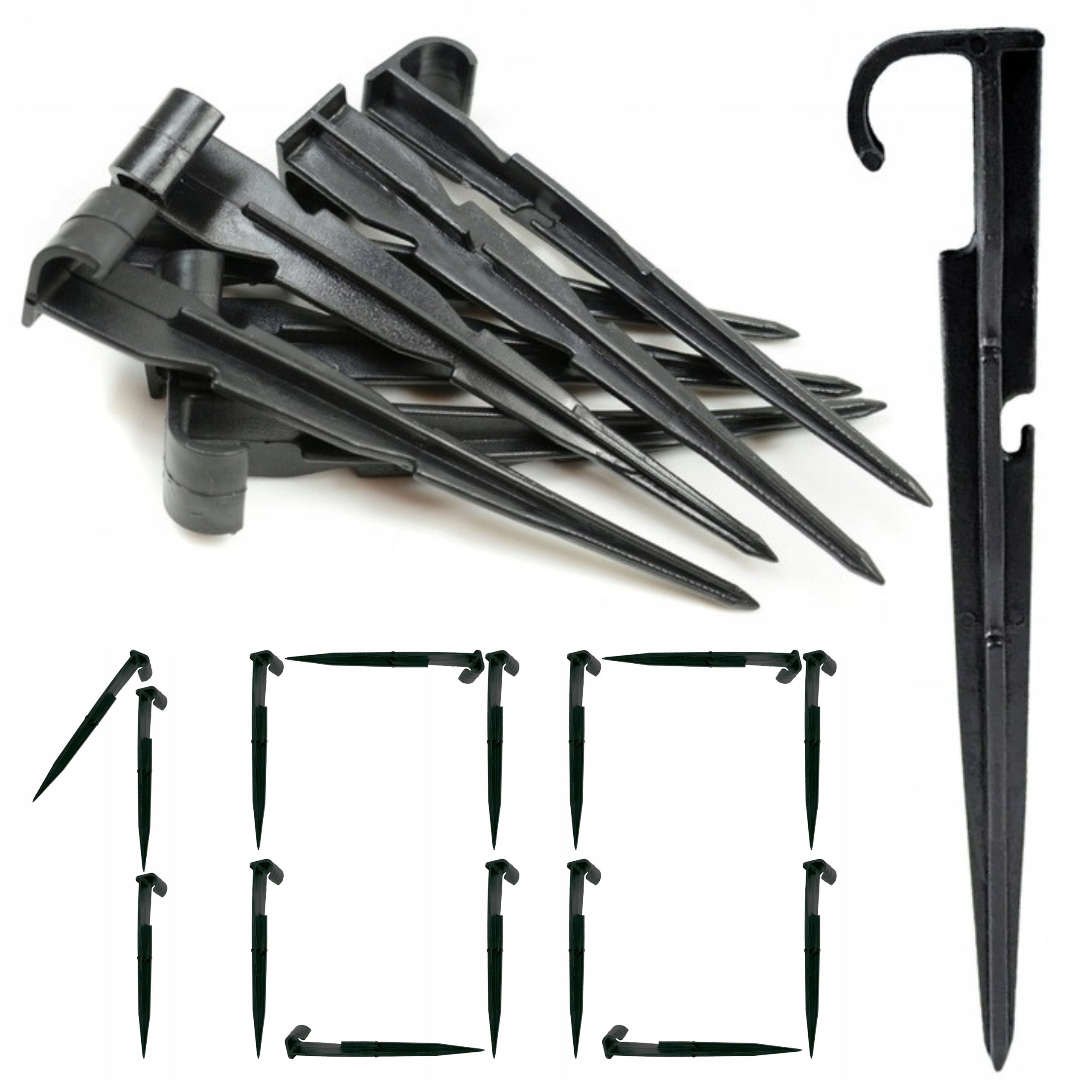 100x DRIP LINE PINS HANDLES ANCHORS STRONG DURABLE FOR PIPE Packaging status original