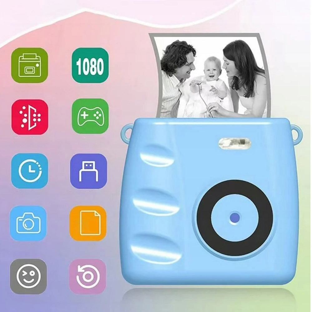 1080P Kids Thermal Camera With Games Screen 2.4 Inch Blue 1000mAh Brand no brand