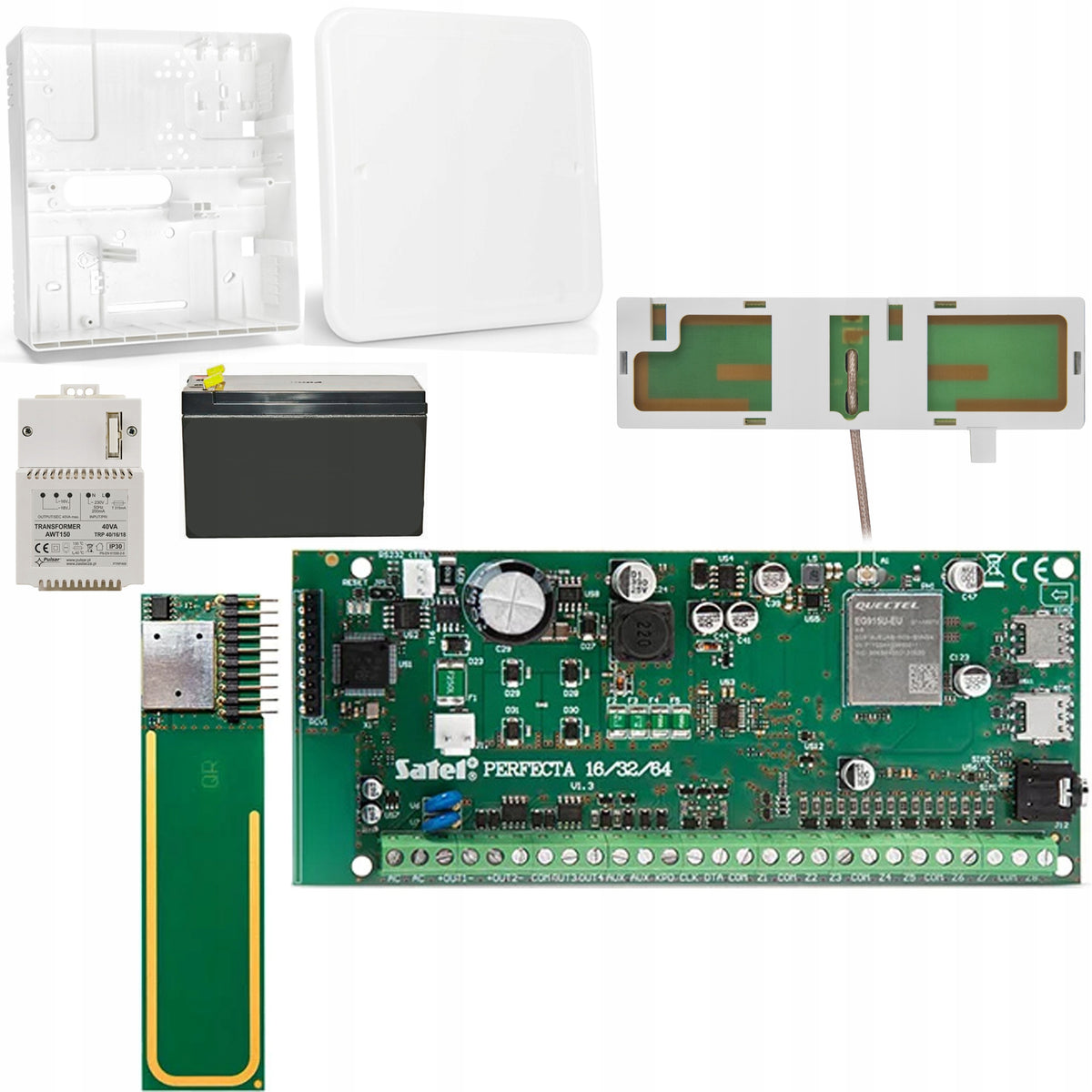 [10H] PERFECTA 64 M 2G/4G LTE (SET-A)+RF+AWT150+7,2Ah Satel Alarm Kit