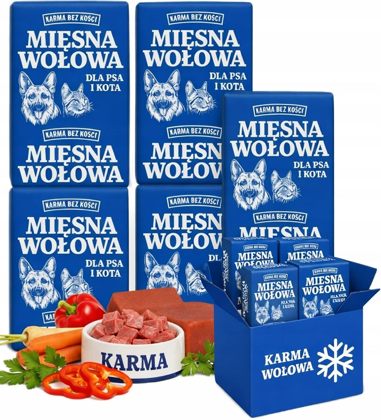 10KG FROZEN MEAT 100% BEEF DOG BARF CUBES BONELESS BEEF FOOD
