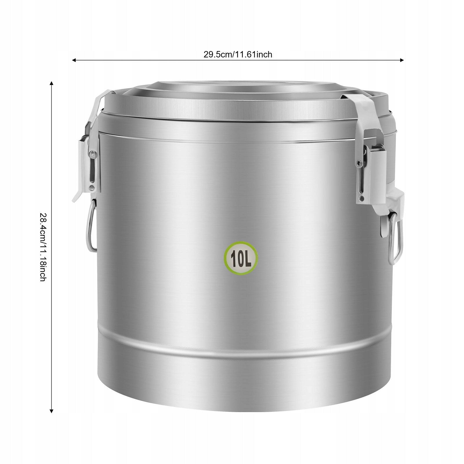 10L STAINLESS STEEL COMMERCIAL INSULATED BUCKET INSULATED SOUP CONTAINER Brand no brand