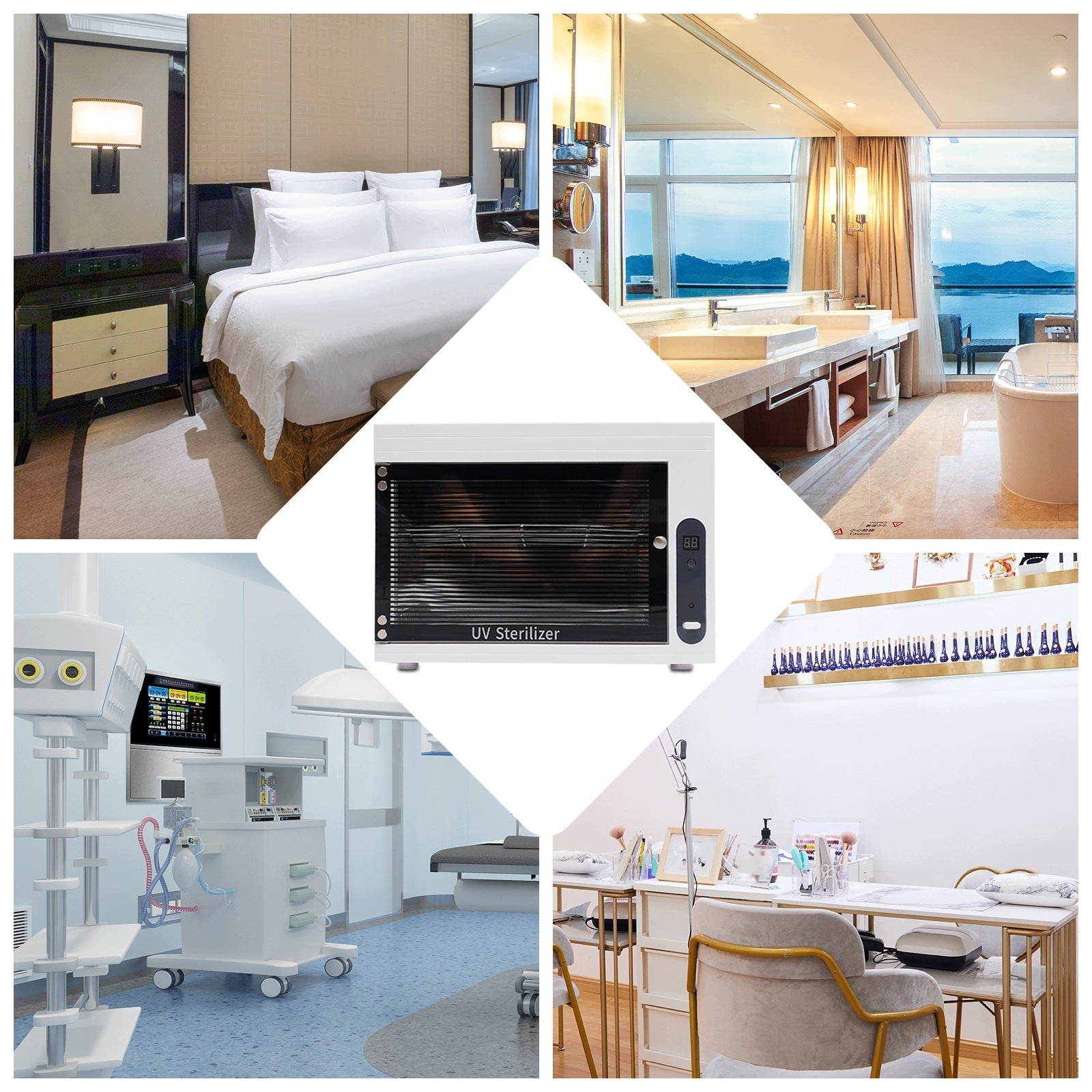 10L UV sterilizer Ozone Disinfection Cabinet for Salon Home Disinfection Manufacturer code OT-HSYXF-2624-EU