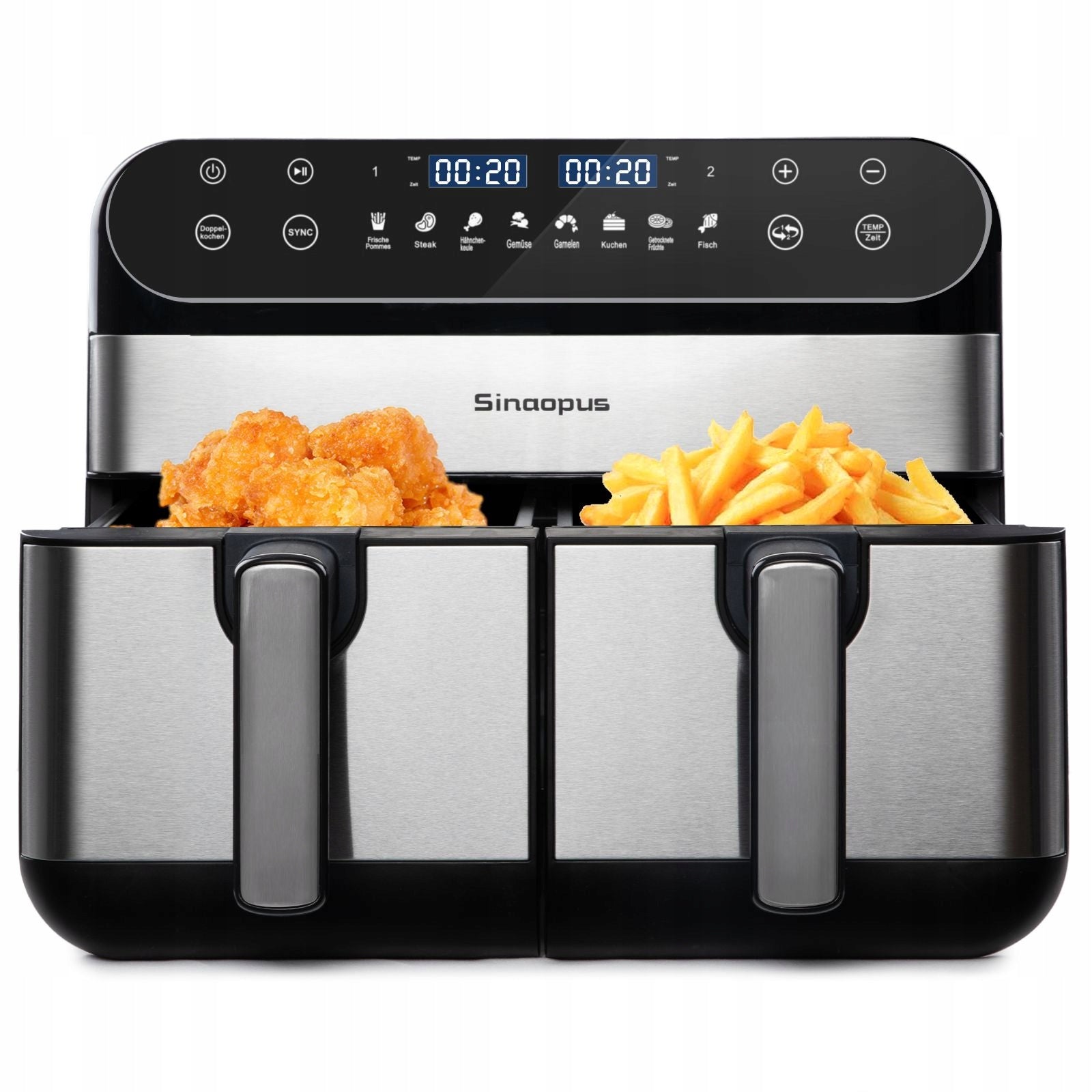 10L XXL Fat Free Fryer with Dual Zone Chamber for Families Brand no brand