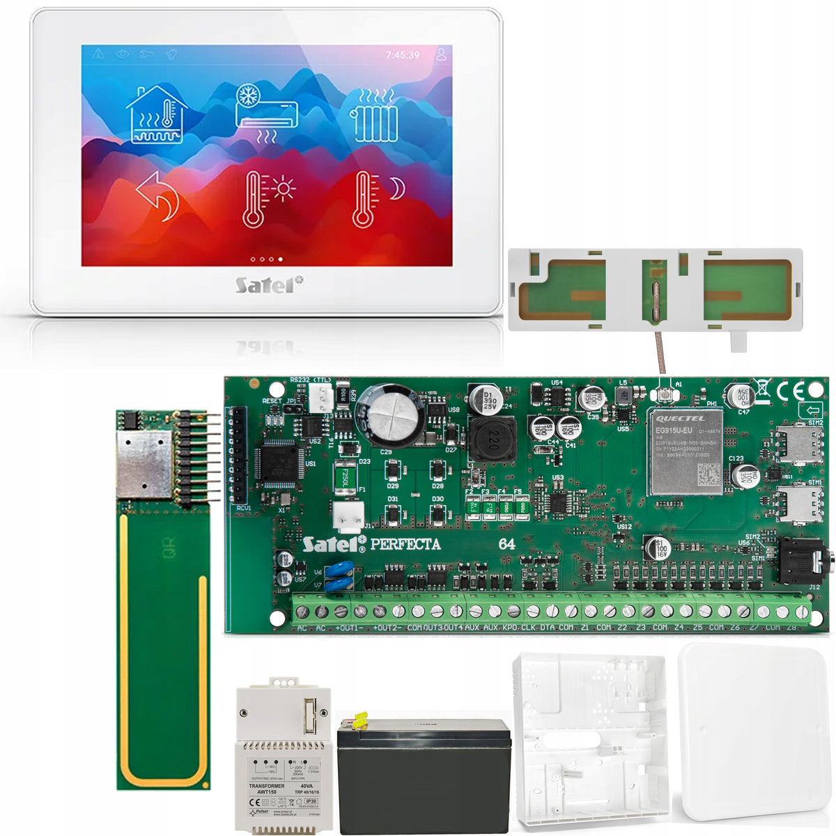 [10Sw] PERFECTA 64 M 2G/4G LTE (SET-A)+RF+INT-TSH2R-W Satel Alarm Kit