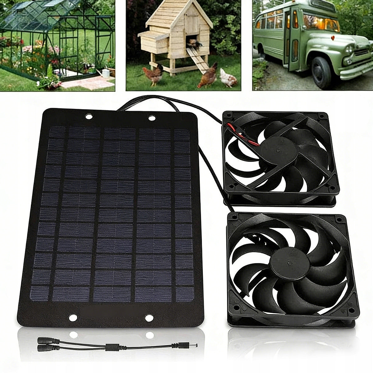 10W 12V GREENHOUSE POULTRY SOLAR PANEL FAN FOR GREENHOUSE