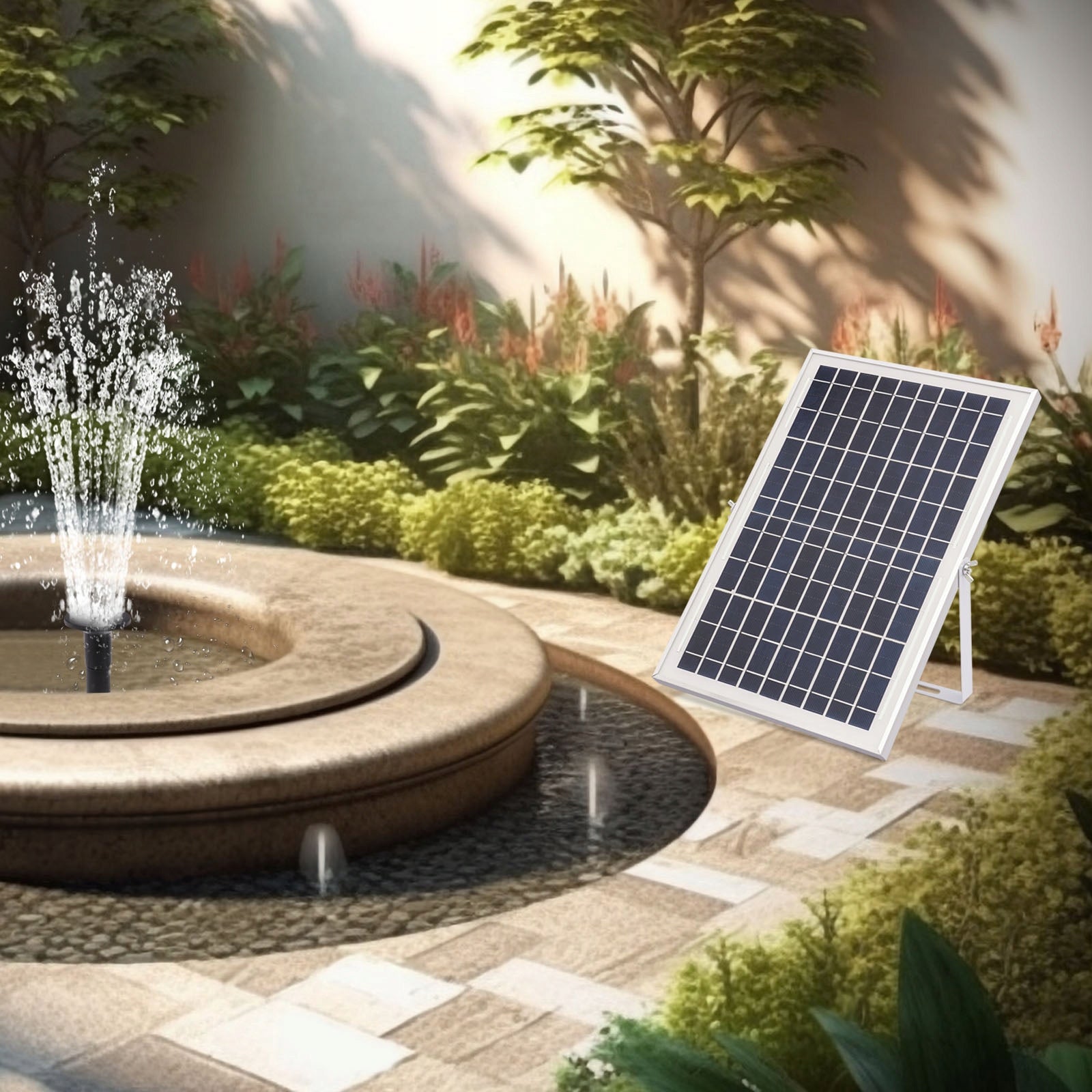 10W 2M 1000L/H SOLAR POWERED WATER PUMP FOUNTAIN Manufacturer code 770666
