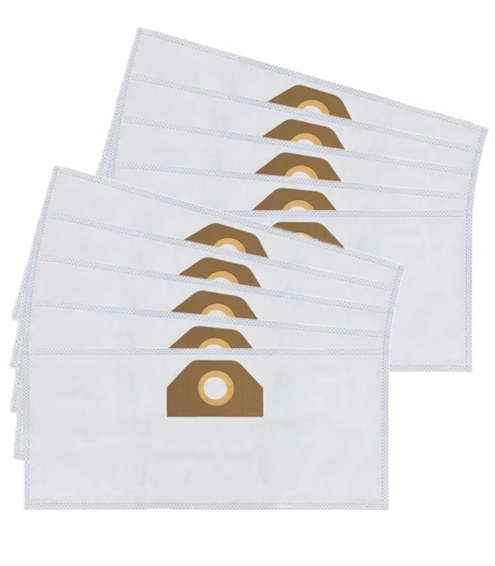 10X BAG FOR VACUUM CLEANERS KARCHER SYNTHETIC WHITE BAGS SET OF BAGS 10PCS Manufacturer code WD3