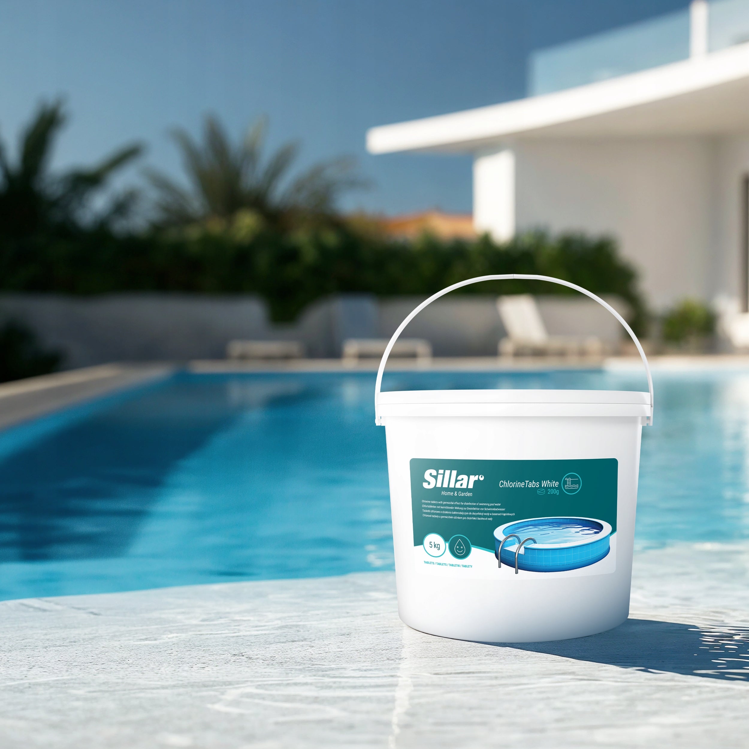 10in1 Chlorine Multifunction Pool Tablets 5kg 200g for Pool Chemistry Brand Sillar