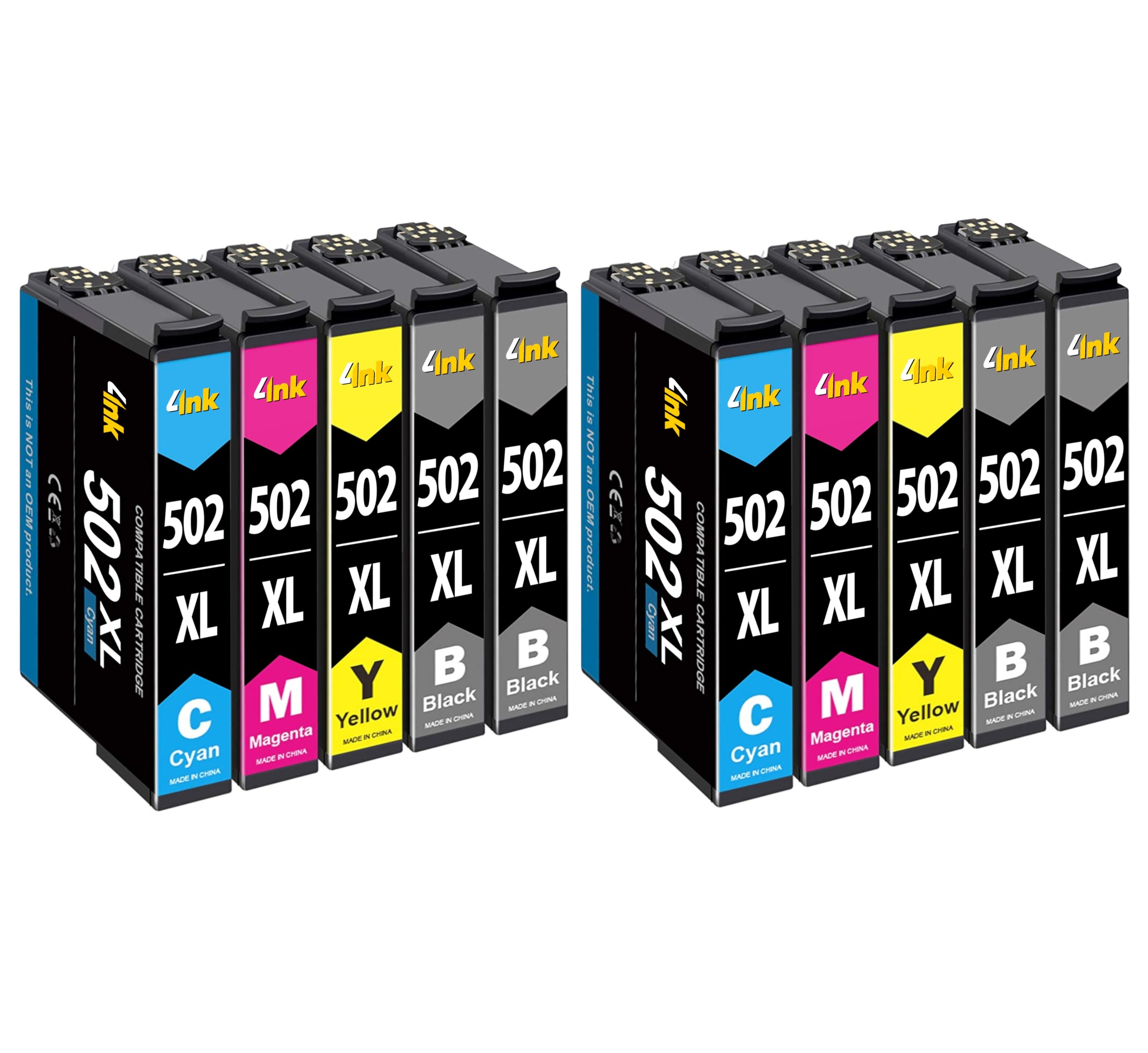 10x 502 XL INK CARTRIDGE FOR EPSON XP-5100 XP-5105 XP-5150 XP-5155 PRINTER