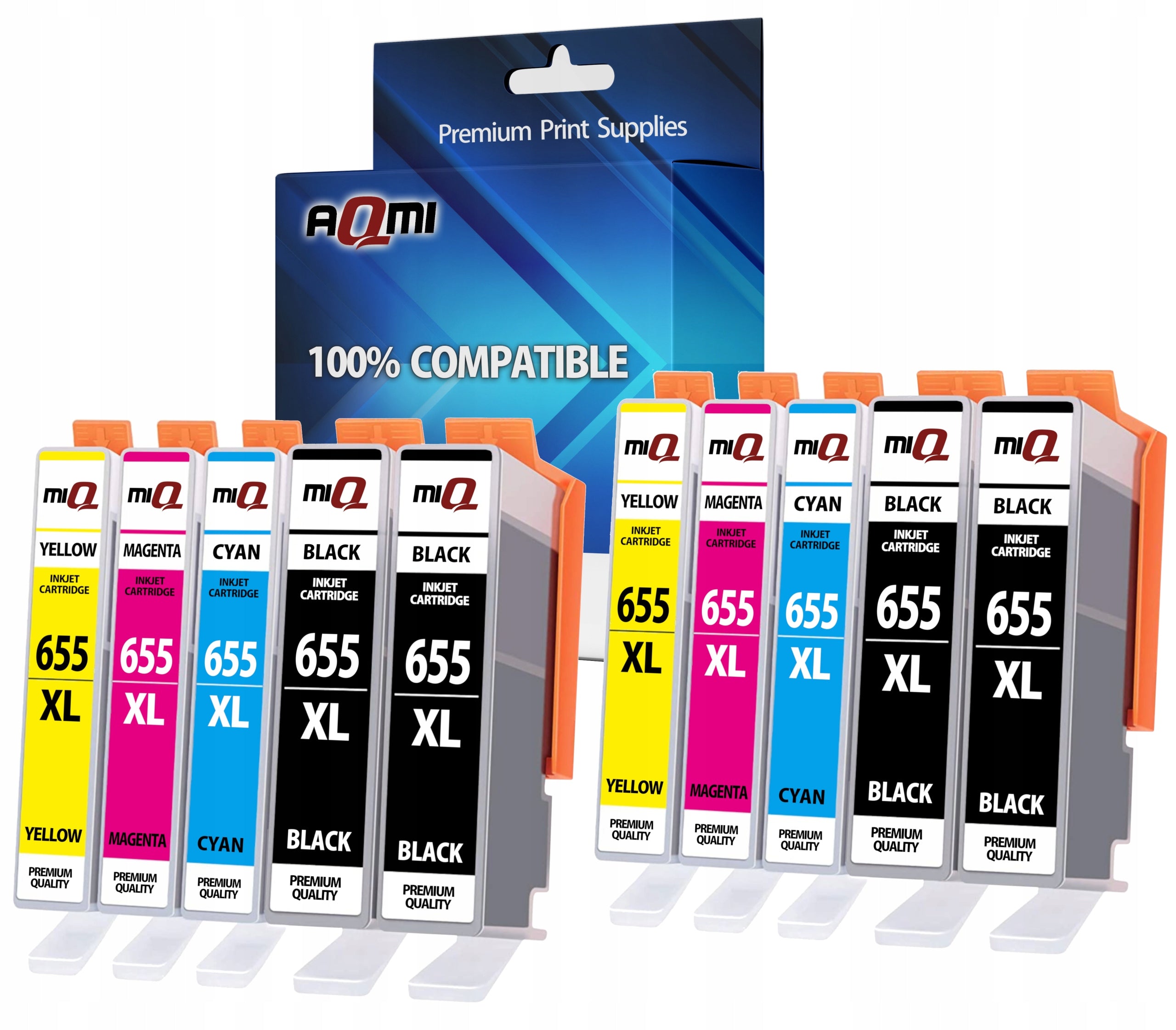 10x 655 XL INKS FOR HP 3525 4615 4625 5525 6520 6525 PRINTER