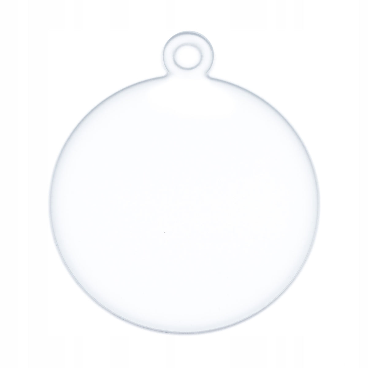 10x Baubles ornaments pendant 120 mm for Christmas tree acrylic transparent SMOOTH Material other