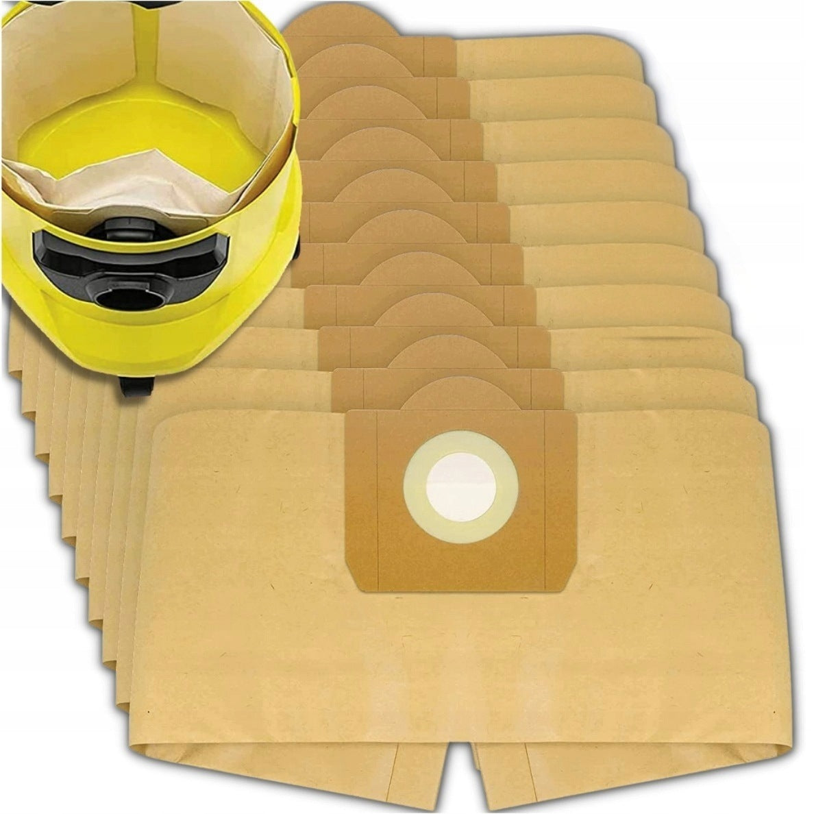 10x KARCHER WD3 200 MV3 VACUUM CLEANER BAGS THICKER REINFORCED