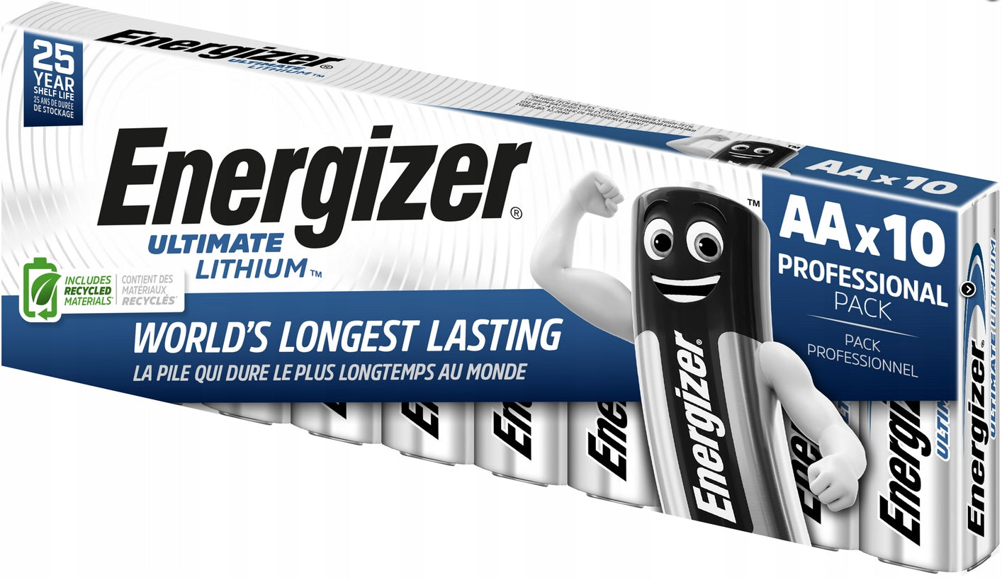 10x Lithium Battery Energizer L91 AA R6 ULTIMATE LITHIUM