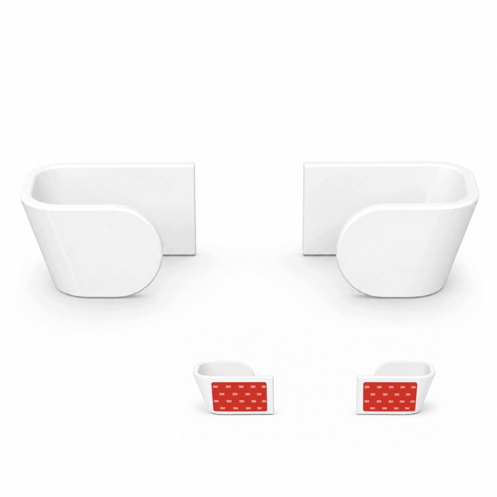 10x Pot Lid Holder Self Adhesive Durable White Packaging status original