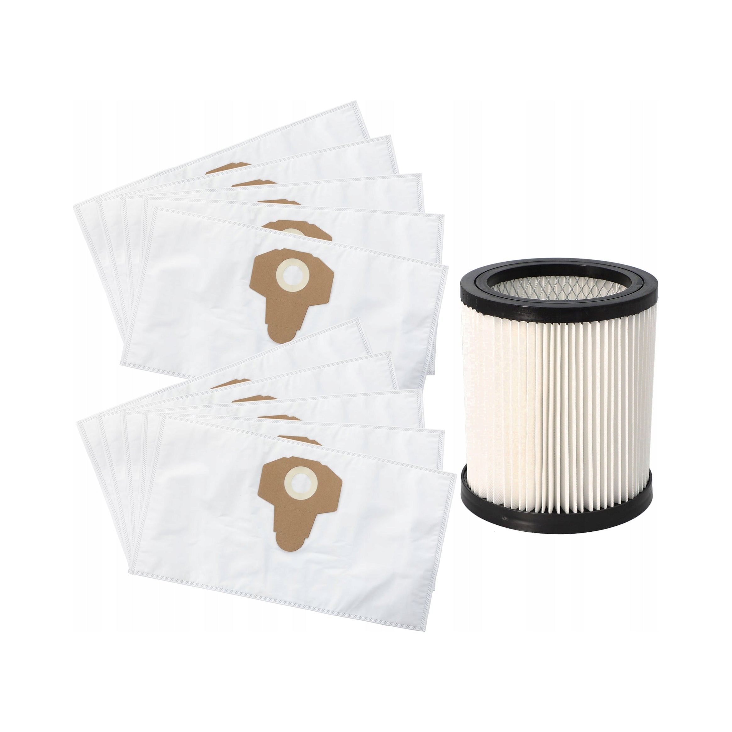 10x VACUUM CLEANER BAGS PARKSIDE PWD 25 PWD 30 PNTS 1400 H4 + FILTER