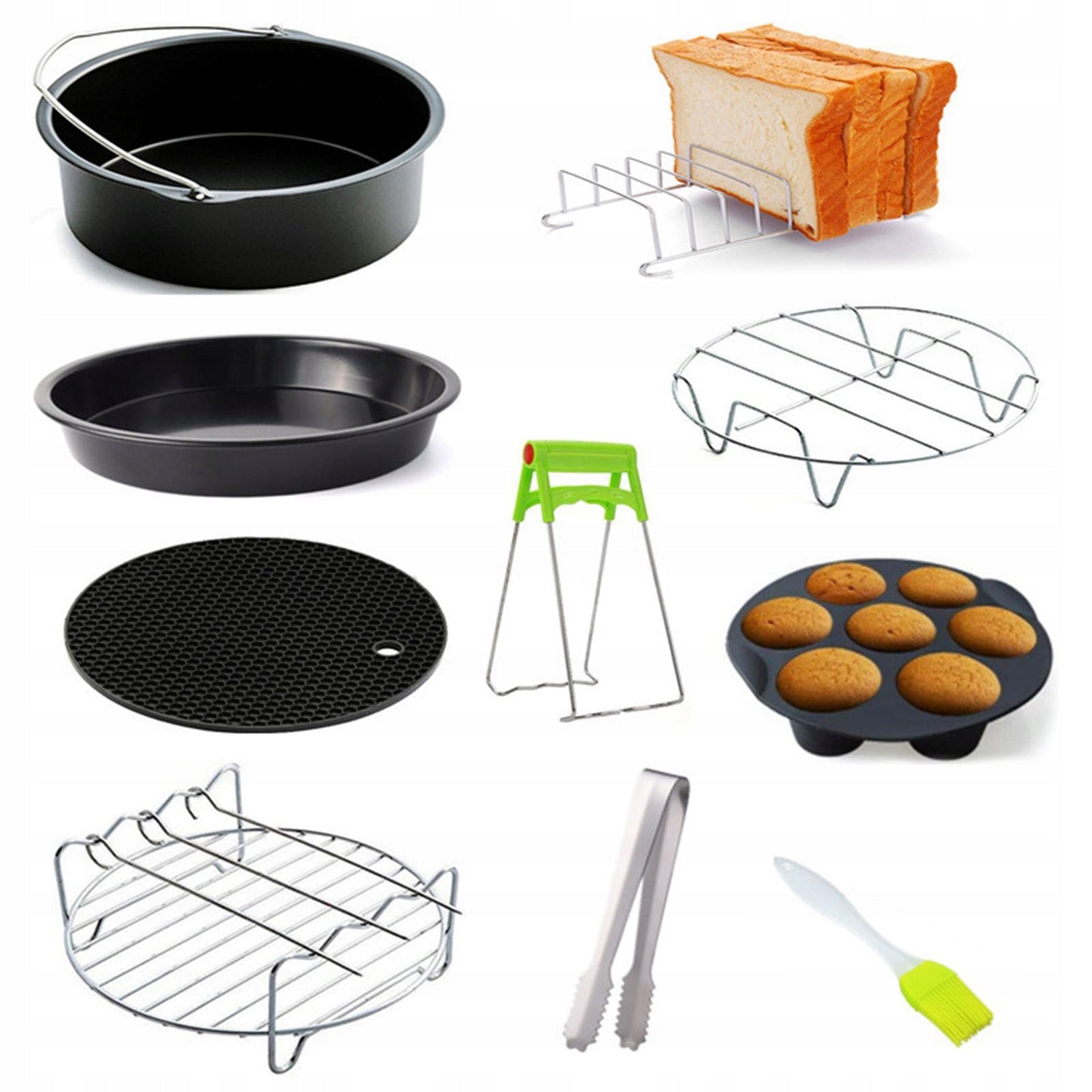 10x fryer Accessories Carrying Clamp fryer 9inch Model Akcesoria do frytownicy ze stali nierdzewnej