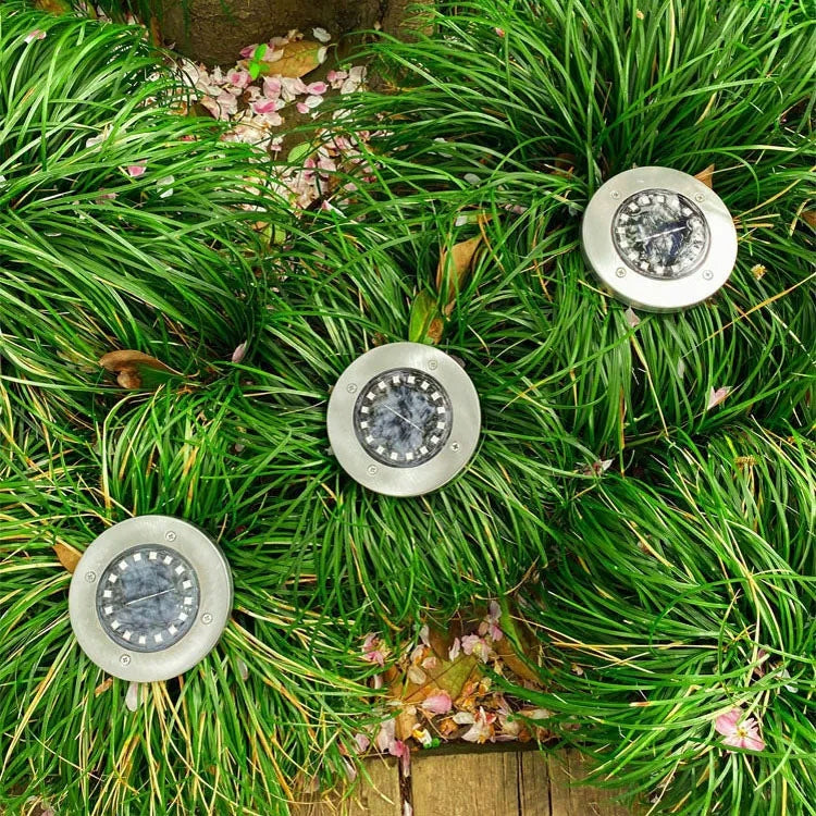 10xSolar Garden Lamp LED Light DISK Post 16led Punched Decorative Manufacturer code P-216x10